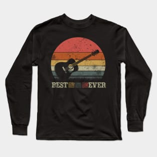 BEST GUITAR DAD EVER VINTAGE Long Sleeve T-Shirt